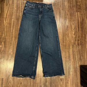 Calvin Klein Jeans Dark Blue Wide-Leg Denim size 8